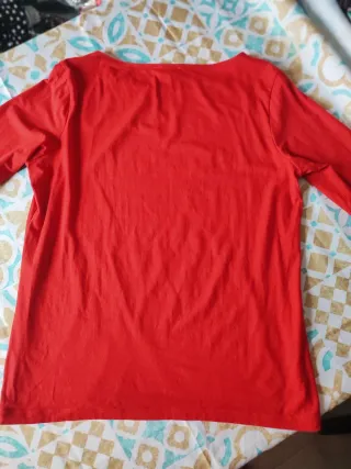 Blusa C&A Roja Manga 3/4