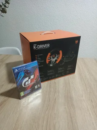 Volante Krom K-Driver + Gran Turismo 7 PS4