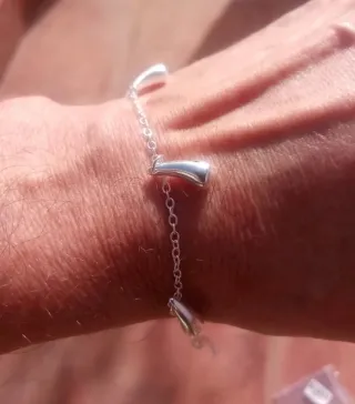 Nueva Pulsera Plata 925 Lágrimas bonitas brazalete