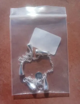 Nueva Pulsera Plata 925 Lágrimas bonitas brazalete