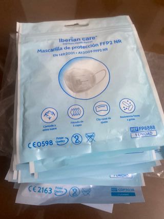 Mascarillas FFP2 pack 12 lote sanidad hospital