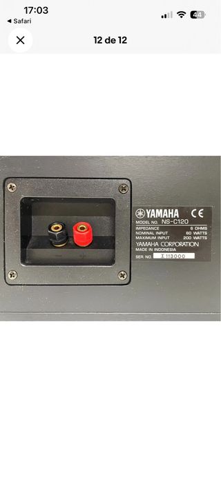 Altavoz Central Yamaha NS-C120 Negro