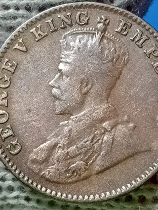 Moneta India 1936 One Quarter Anna