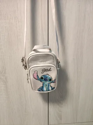 Bolso infantil blanco con Stitch