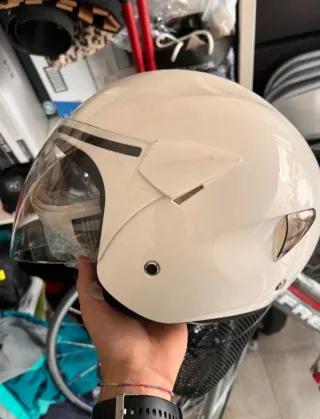 Casco Jet Tg. M 57-58 Bianco