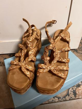 Sandalias Alma Blue Beige/Marrón