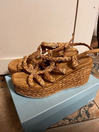 Sandalias Alma Blue Beige/Marrón