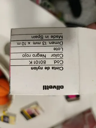 Cintas de nylon Olivetti para máquina de escribir