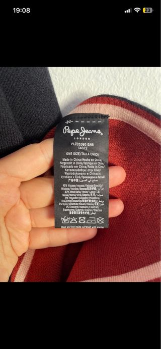 Capa/Poncho Negro y Rojo Talla Única