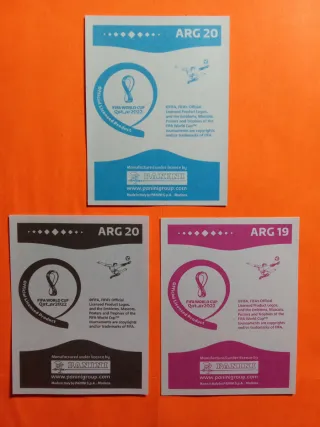 Lote 3 Stickers Messi Argentina Mundial Qatar 2022