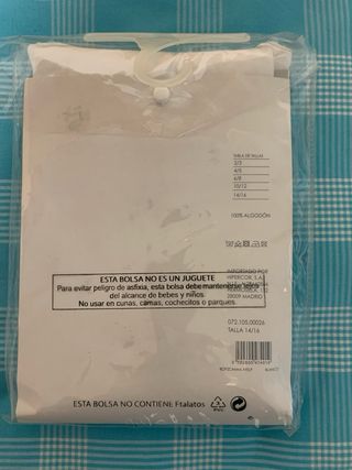 Camiseta interior niño Talla 14-16