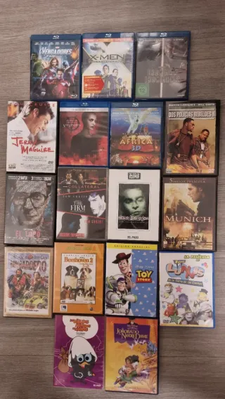 Lote Películas DVD y Blu-ray Variadas