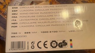 Aspiradora y lijadora circular paredes techco