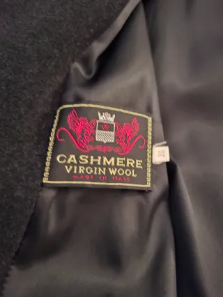 Cappotto lana vergine cashmere donna nero