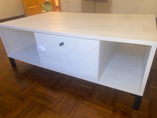 Conjunto de Mueble TV y Mesa Centro Madera Metal