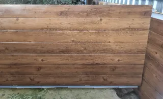 Panel sándwich imitación teja madera