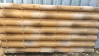 Panel sándwich imitación teja madera