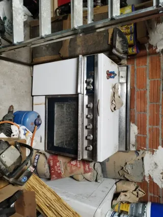 Cocina de gas blanca