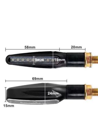 Intermitentes LED Moto homologados 4 unidades