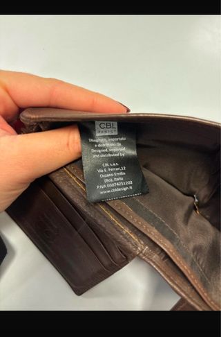 Portafoglio Route 66 vera pelle marrone