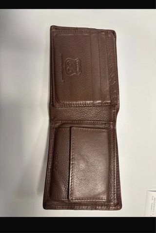 Portafoglio Route 66 vera pelle marrone