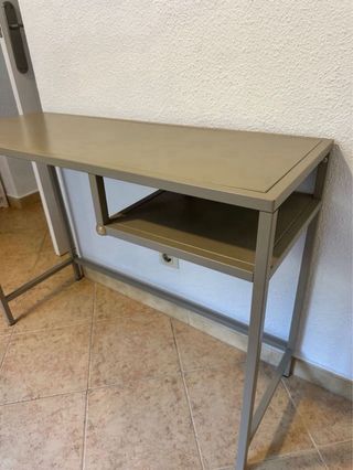 Escritorio metálico IKEA VITTSJÖ beige