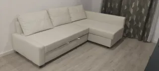 Sofá Cama Polipiel Blanco Recoger en domicilio