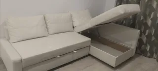 Sofá Cama Polipiel Blanco Recoger en domicilio