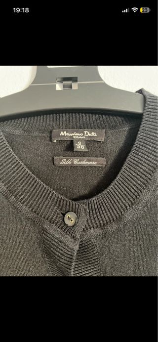 Cárdigan fino negro