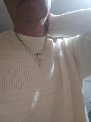 Collana Tennis Uomo/Donna + Pendente Croce