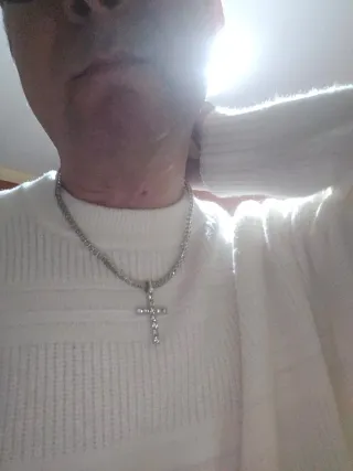 Collana Tennis Uomo/Donna + Pendente Croce