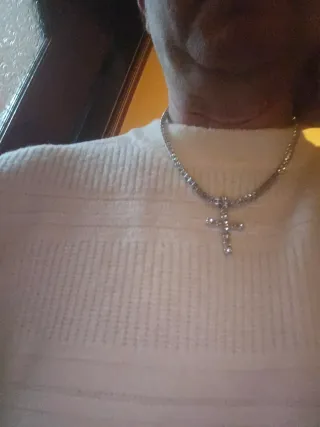 Collana Tennis Uomo/Donna + Pendente Croce