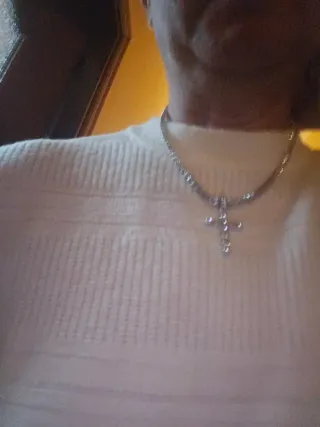 Collana Tennis Uomo/Donna + Pendente Croce