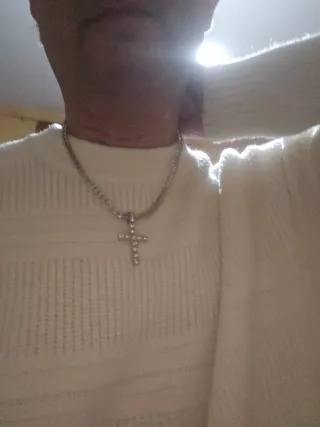 Collana Tennis Uomo/Donna + Pendente Croce