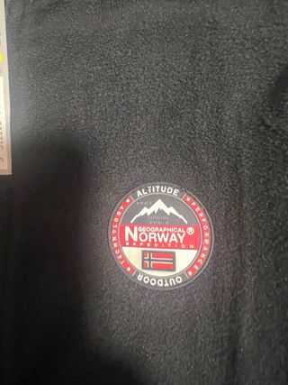 Sudadera Geographical Norway cremallera negra