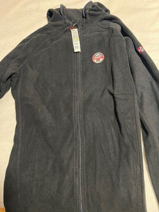 Sudadera Geographical Norway cremallera negra