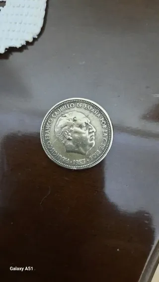 Moneda 2,50 Pts. Francisco Franco 1953