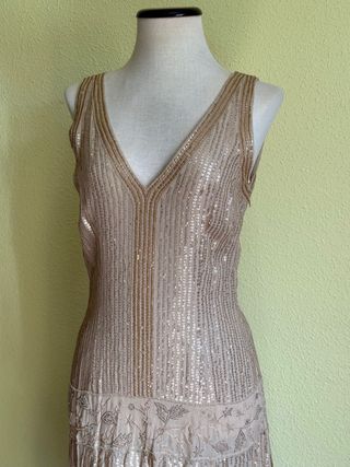 Vestido coctel brillo fiesta