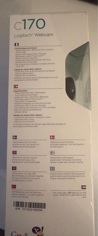 Cámara Web Logitech C170 VGA