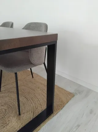 Mesa Comedor Madera y Metal