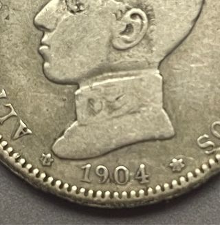 1 Peseta Alfonso XIII, 1899, 1900 y 1904