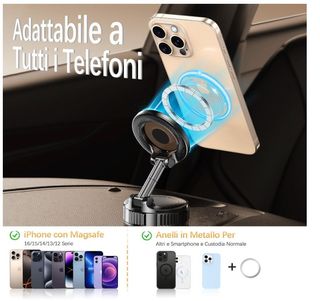 Porta Cellulare Auto supporto telefono 360 ventosa