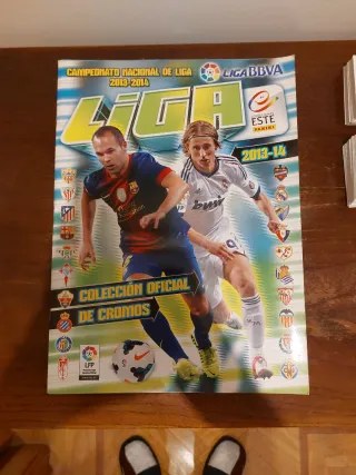 Álbum LaLiga 13-14 Vacío + Cromos Sin Pegar + Caja