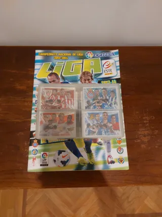 Álbum LaLiga 13-14 Vacío + Cromos Sin Pegar + Caja