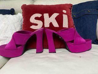 Zapatos plataforma fucsia Zara T.39