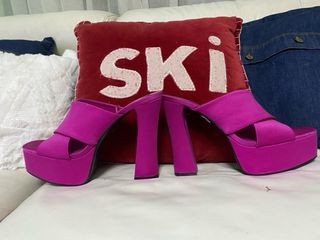 Zapatos plataforma fucsia Zara T.39