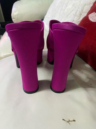 Zapatos plataforma fucsia Zara T.39
