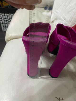 Zapatos plataforma fucsia Zara T.39