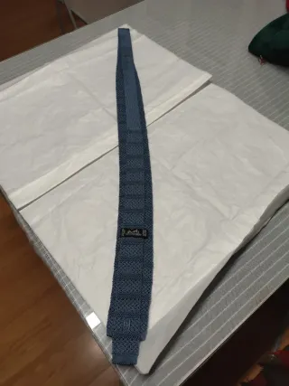 Corbata HERMES hilo azul sin estrenar