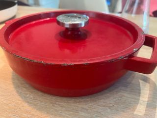 Cacerola Pyrex Hierro Fundido Roja